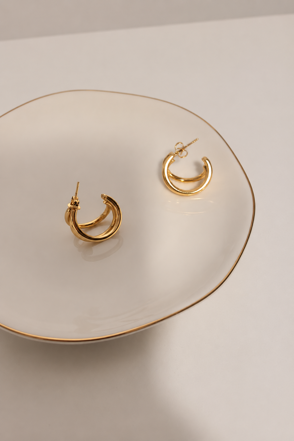 Gold-Tone Multi-Loop Statement Earrings